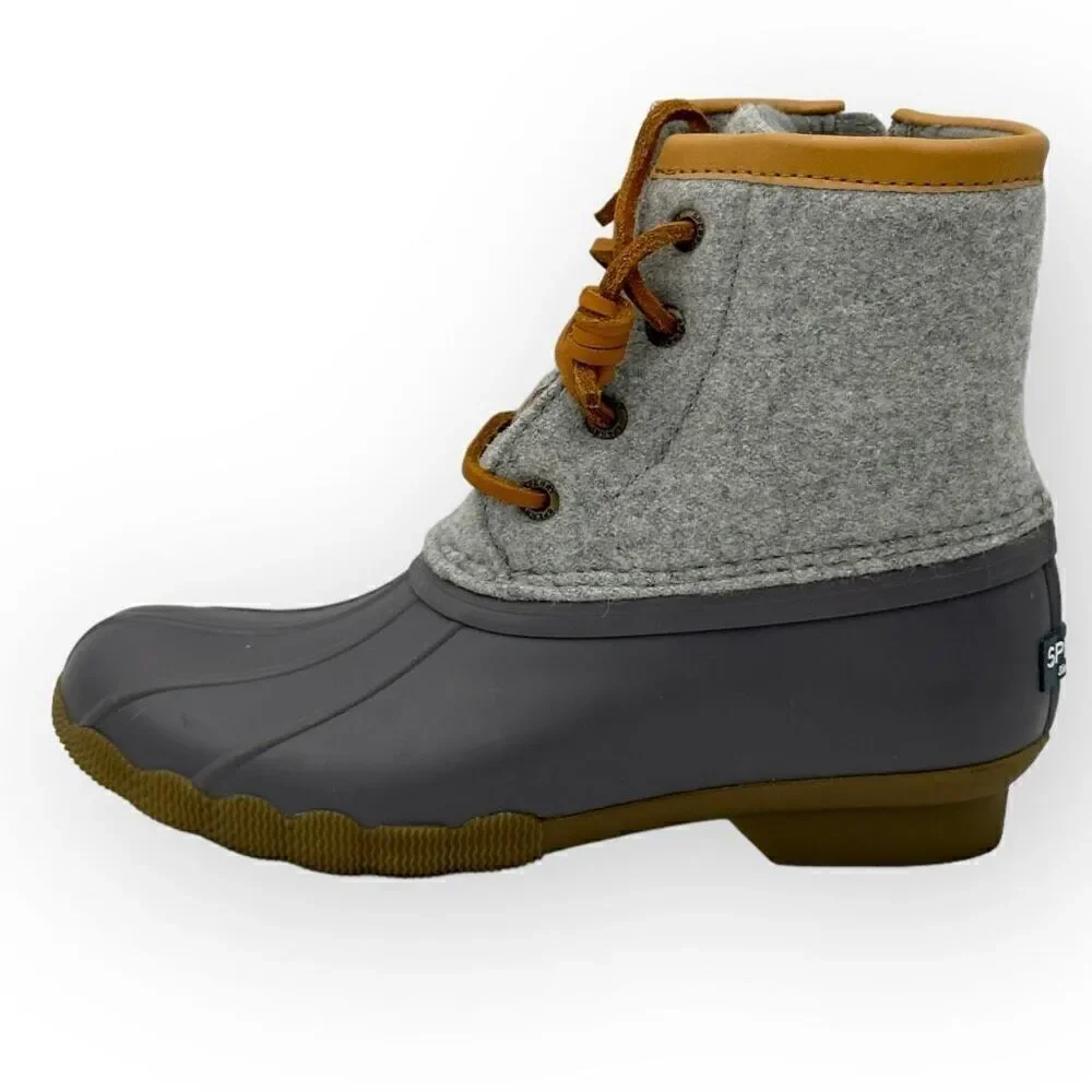 Sperry Youth Girls Saltwater STK163900 Boots Shoes Grey Girls 2m